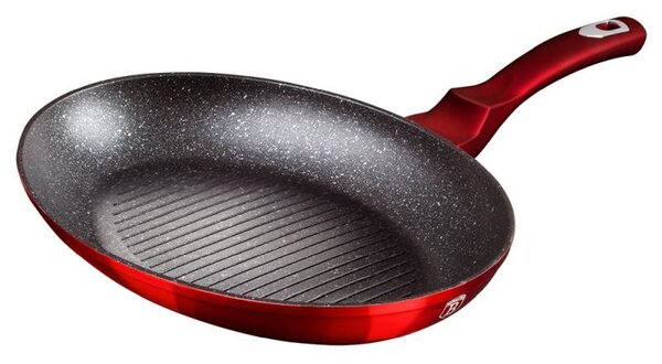 Pánev na ryby a steaky s mramorovým povrchem 35 cm Burgundy Metallic Line