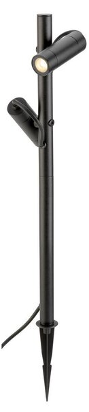 LA 1007869 HELIA SLIM Pole double LED, venkovní stojací lampa, černá IP65 3000K - BIG WHITE (SLV)
