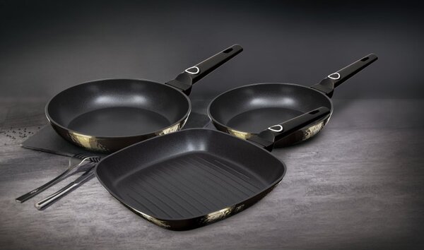 Sada pánví s titanovým povrchem 3 ks Primal Gloss Collection steak