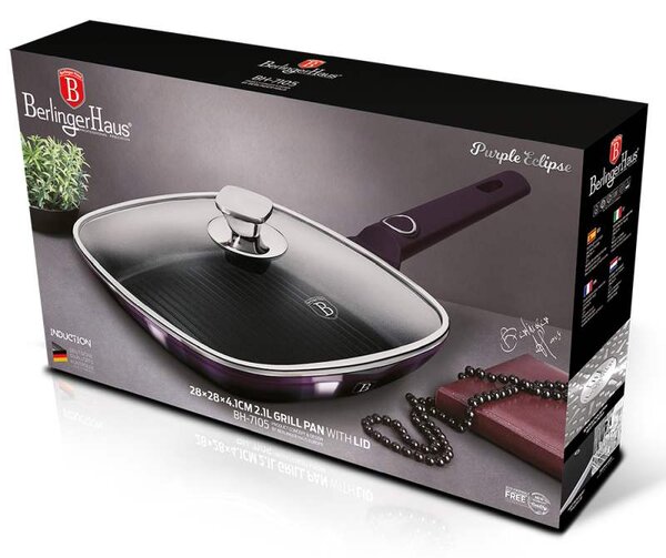 Pánev grilovací s titanovým povrchem 28 cm Purple Eclipse Collection