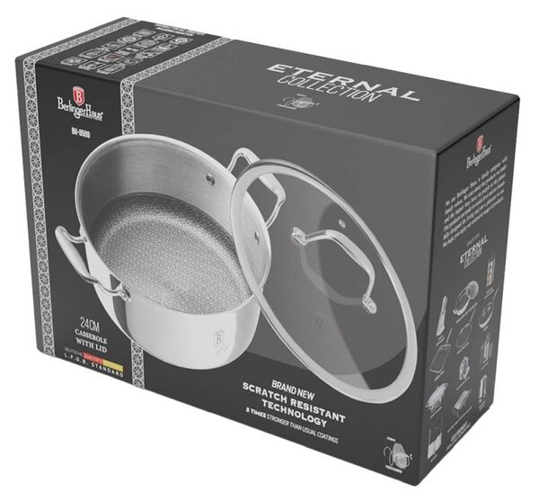 Kastrol s poklicí a nepřilnavým povrchem 24 cm Eternal Collection