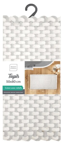 Šedobéžová koupelnová předložka 50x80 cm Rafael – douceur d'intérieur
