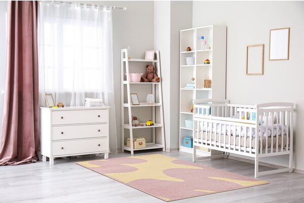 Žlutý/růžový dětský koberec 120x170 cm Hugsy Vanilla – FD