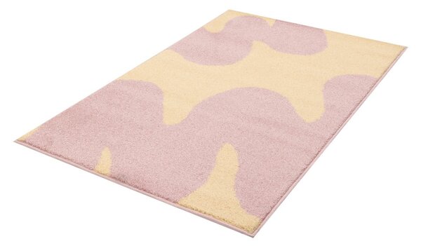 Žlutý/růžový dětský koberec 120x170 cm Hugsy Vanilla – FD