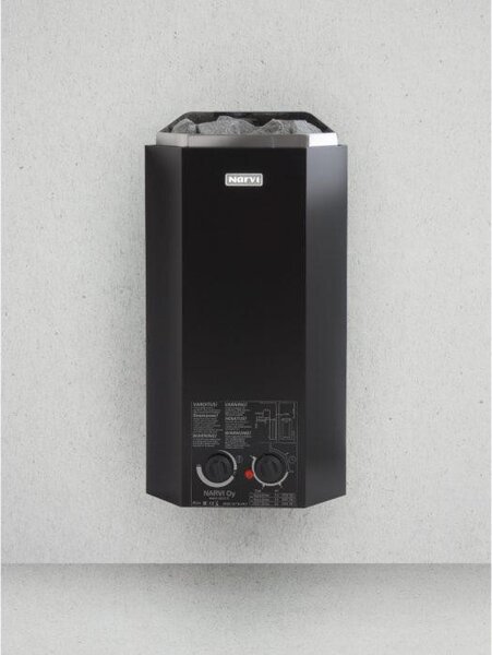 Narvi saunová kamna elektrická Minex 3kW chrom, black