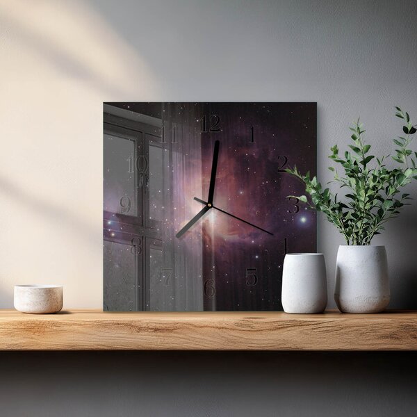 Skleněné hodiny na stěnu Plocha zskc-30x30-00175495