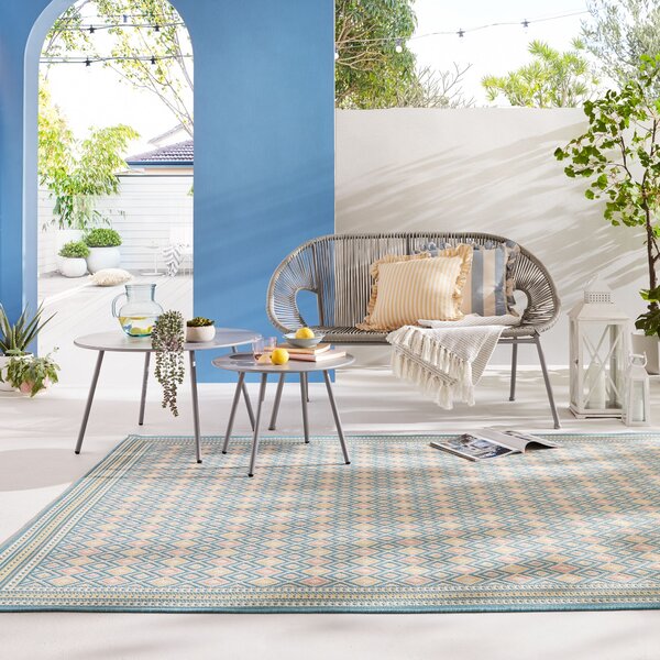 Flair Rugs, Kusový koberec Marseille Coast Pastel Multi – na ven i na doma, 200x290, vícebarevná, chodba / předsíň
