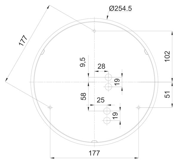 OSMONT AUR70364 AURA 8 IP stropní/nástěnné skleněné svítidlo bílá IP65 3000 K 11W LED DALI