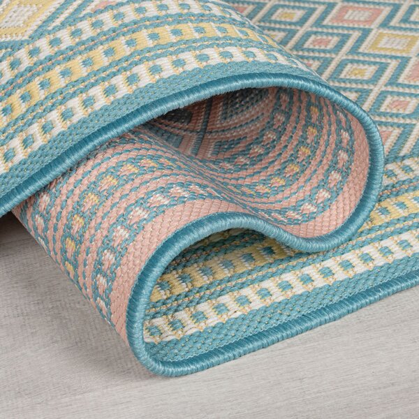 Flair Rugs, Kusový koberec Marseille Coast Pastel Multi – na ven i na doma, 200x290, vícebarevná, chodba / předsíň