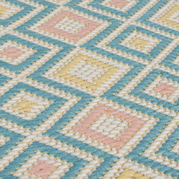 Flair Rugs, Kusový koberec Marseille Coast Pastel Multi – na ven i na doma, 200x290, vícebarevná, chodba / předsíň