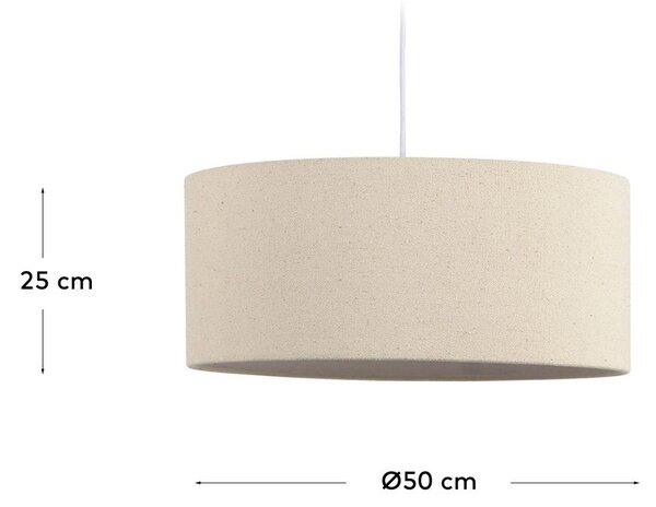 Krémové stínidlo ø 50 cm Nazli – Kave Home