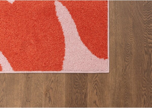 Červený/růžový dětský koberec 80x150 cm Hugsy Coral – FD