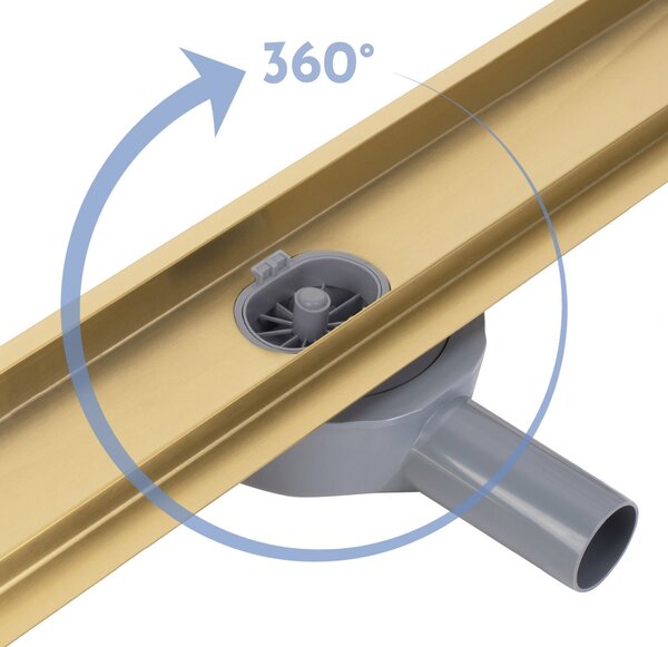Odtokový žlab REA Neox pro Brush Gold 60
