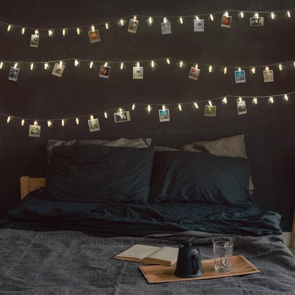 DecoKing LED světelný řetěz s kolíčky CLIP
