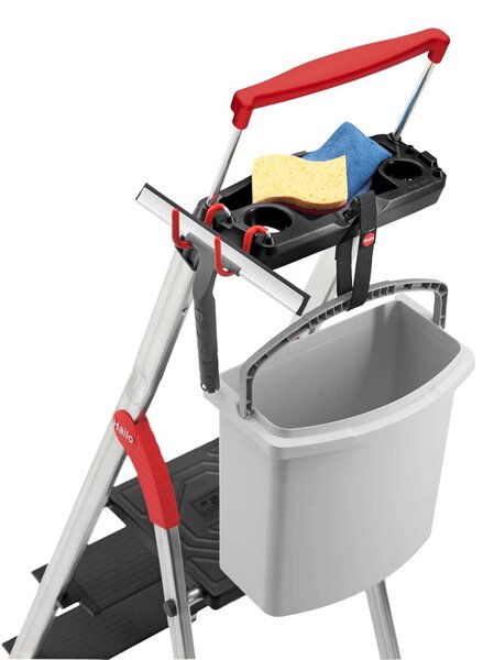 Hliníkové schůdky Hailo L100 Topline, 3+1 příčka, nosnost 150 kg, 8050-407