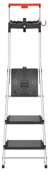 Hliníkové schůdky Hailo L100 Topline, 2+1 příčka, nosnost 150 kg, 8050-307 2,63 m X 1,43 m