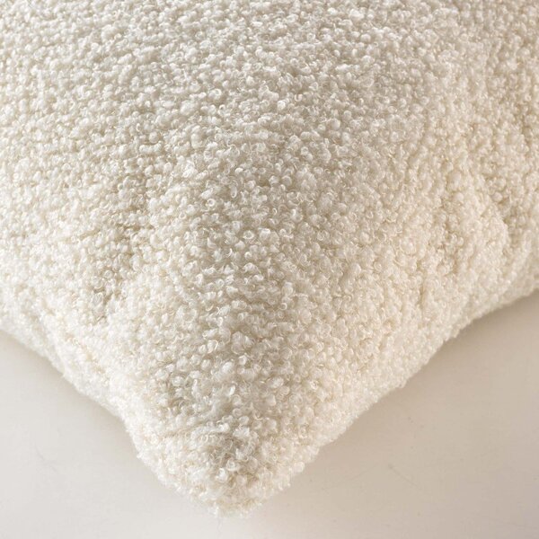 Dekorační polštář z materiálu bouclé 45x45 cm Wooly – douceur d'intérieur