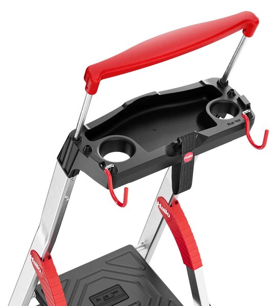 Hliníkové schůdky Hailo L100 Topline, 3+1 příčka, nosnost 150 kg, 8050-407