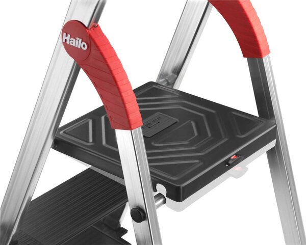 Hliníkové schůdky Hailo L100 Topline, 3+1 příčka, nosnost 150 kg, 8050-407
