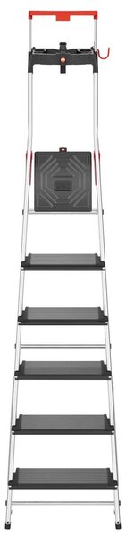 Hliníkové schůdky Hailo L100 Topline, 5+1 příčka, nosnost 150 kg, 8050-607
