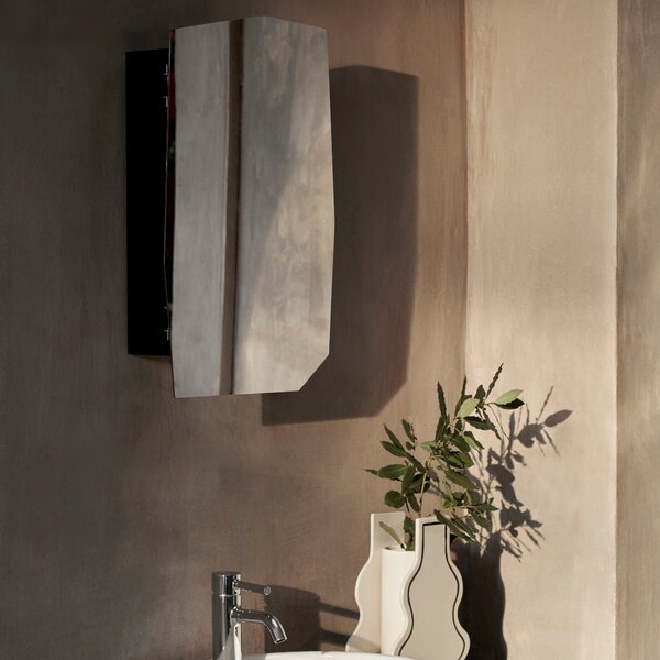 FERM LIVING Zrcadlo Shard Large, Black