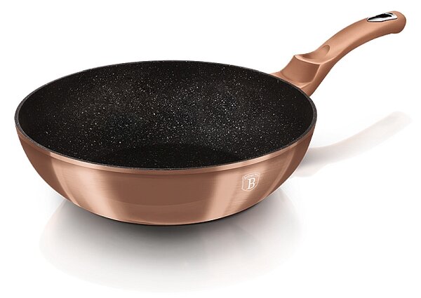Pánev Wok s mramorovým povrchem 28 cm Rosegold Metallic Line