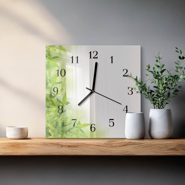 Skleněné hodiny na stěnu Příroda zskc-30x30-00175507