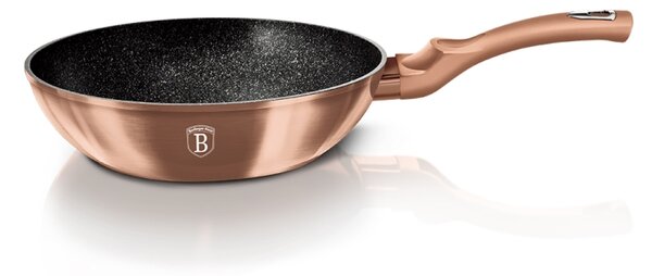 BERLINGERHAUS Wok s mramorovým povrchem 28 cm Rosegold Metallic Line BH-1512