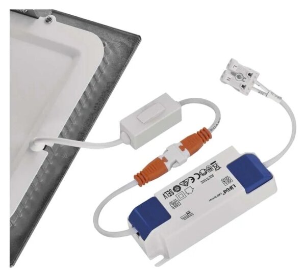 LED Podhledové svítidlo NEXXO LED/18W/230V 3000/3500/4000K stříbrná 22,5x22,5 cm