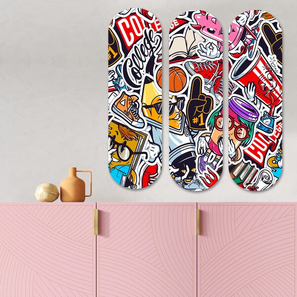 ASIR Obraz MDF YOUTH CULTURE 3 ks