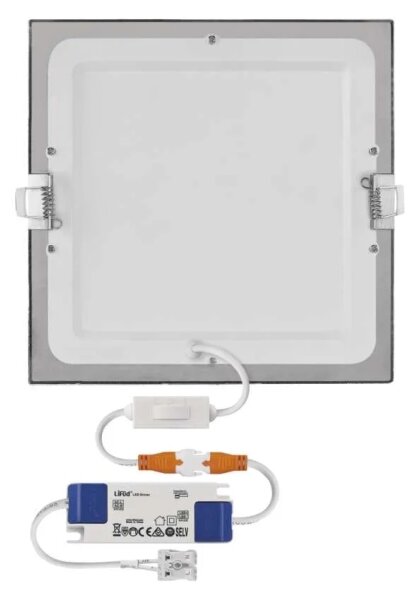 LED Podhledové svítidlo NEXXO LED/18W/230V 3000/3500/4000K stříbrná 22,5x22,5 cm