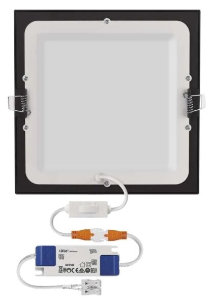 LED Podhledové svítidlo NEXXO LED/18W/230V 3000/3500/4000K černá 22,5 x 22,5 cm