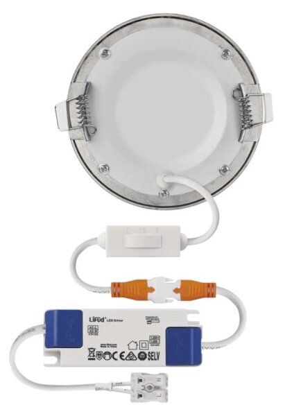 LED Podhledové svítidlo NEXXO LED/7W/230V 3000/3500/4000K stříbrná pr. 12 cm