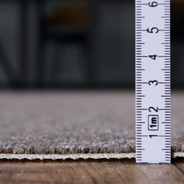 Condor Carpets, Metrážový koberec Classica 192, zátěžový, na míru, šíře 4m,5m, hnědá, ab (mřížka), chodba / předsíň