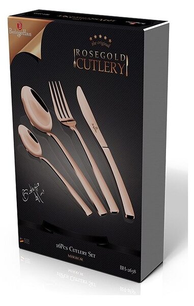 Sada příborů 16 ks nerez mirror Rosegold Metallic Line
