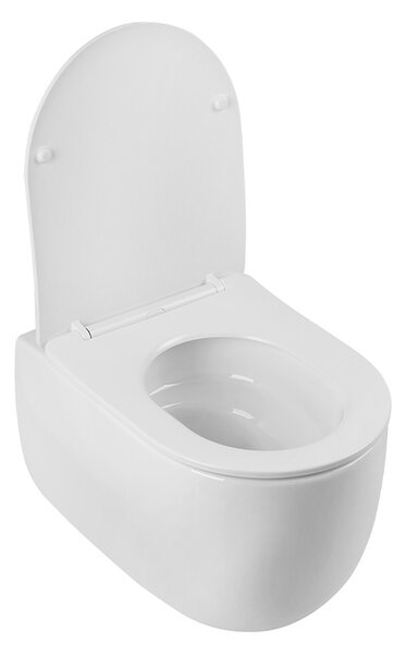 BPS-koupelny Závěsná WC mísa se SoftClose sedátkem LAKE WH TR 03, bílá
