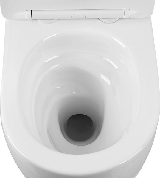 BPS-koupelny Závěsná WC mísa se SoftClose sedátkem LAKE WH TR 03, bílá