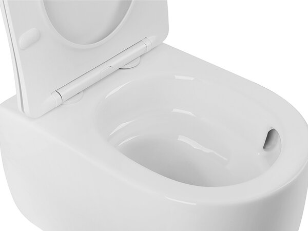 BPS-koupelny Závěsná WC mísa se SoftClose sedátkem LAKE WH TR 03, bílá