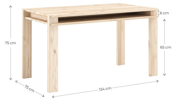 Jídelní stůl z borovicového dřeva 75x134 cm Tuck – Karup Design