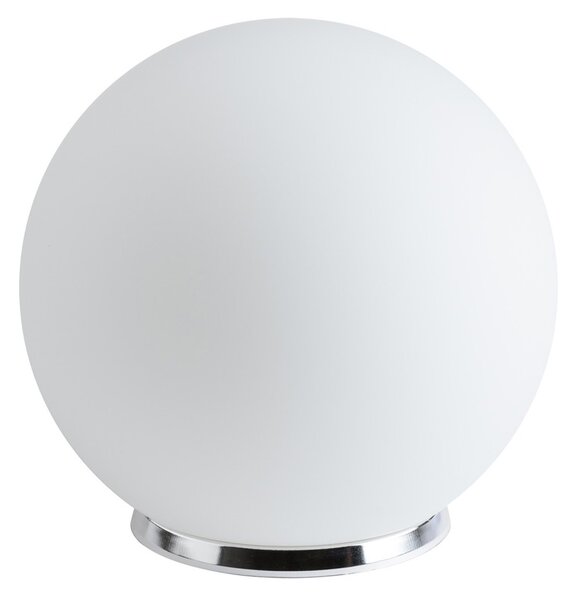OSMONT BIA50536 BIANCA 2 stolní skleněná lampa chrom / bílá IP40 40W E27