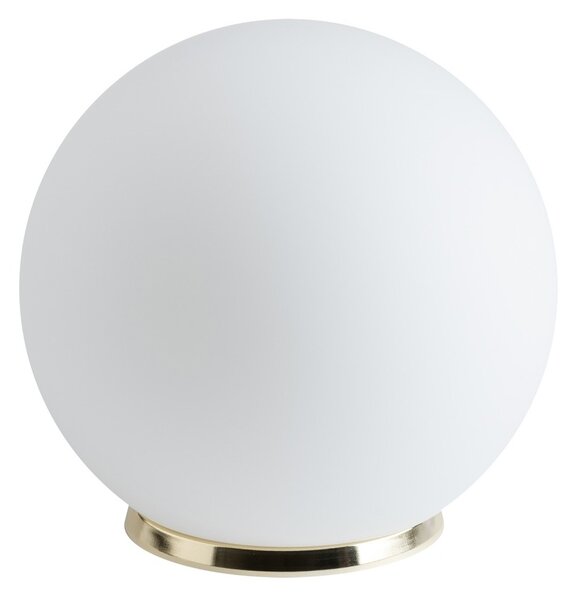 OSMONT BIA50537 BIANCA 2 stolní skleněná lampa mosaz leštěná / bílá IP40 40W E27