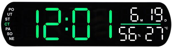 JVD SB5512.4 - hodiny s názvem dne v češtině, budíkem a mnoha užitečnými funkcemi