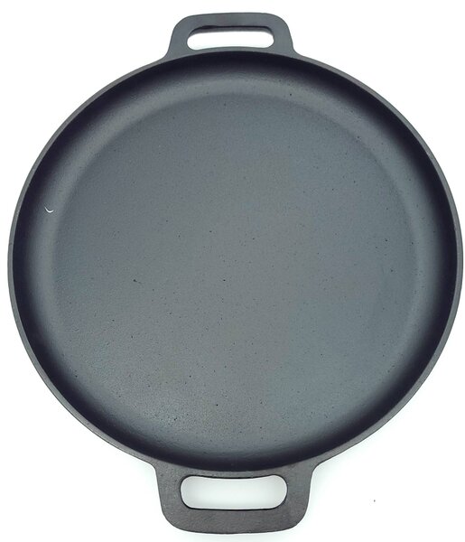 Litinová grilovací pánev BestBerg BBBQ-10GP / Ø 34,5 cm / antracit