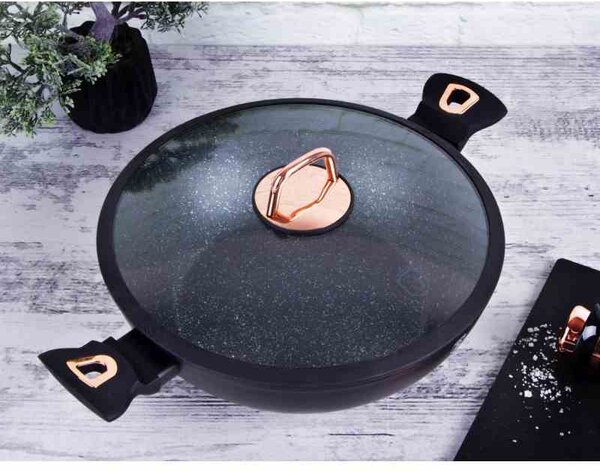 Pekáč s poklicí s mramorovým povrchem 28 cm Black Rose Collection