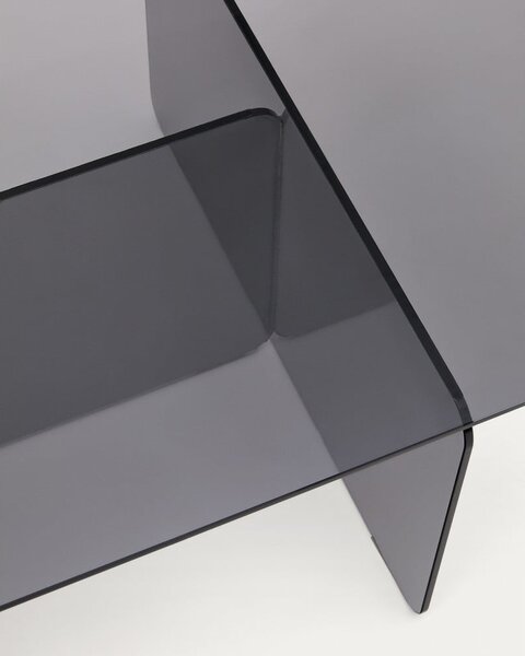 Šedý skleněný konferenční stolek 60x120 cm Zaren – Kave Home