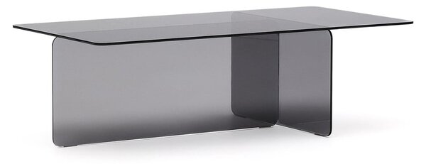 Šedý skleněný konferenční stolek 60x120 cm Zaren – Kave Home