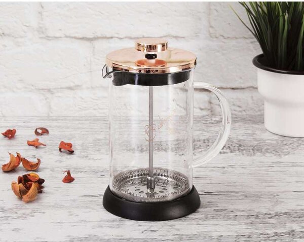 Konvička na čaj a kávu French Press 600 ml Rosegold collection