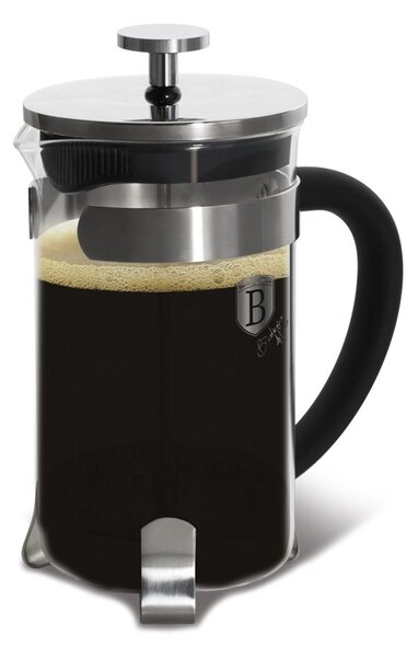 Konvička na čaj a kávu French Press 350 ml černá