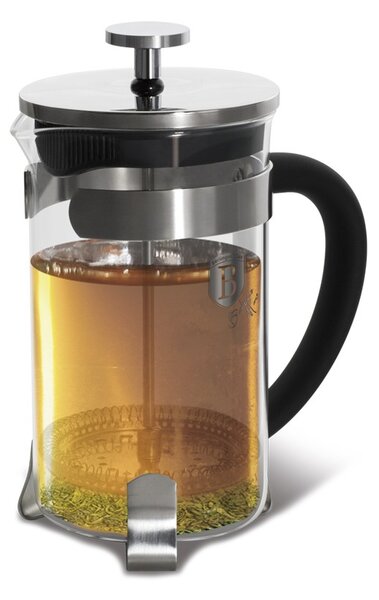 Konvička na čaj a kávu French Press 350 ml černá