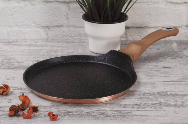 Pánev na palačinky s mramorovým povrchem 25 cm Rosegold Metallic Line